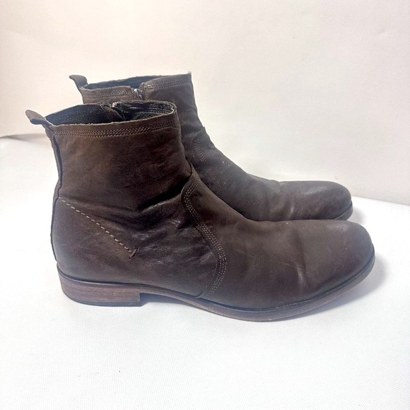 Wallin & Bros Men’s Brown Leather Chelsea Ankle Boots...